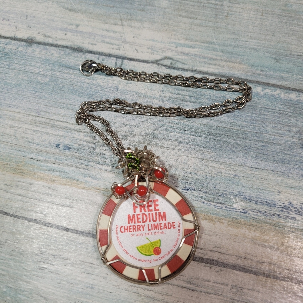 Sonic Token Handmade Pendant Necklace.